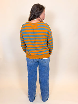 Posy Stripe Sweatshirt