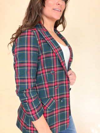 Holiday Tradition Plaid Blazer