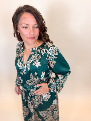 Verona Floral Belted Dress