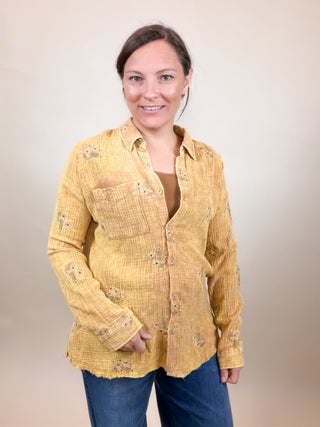 Meadowlark Embroidered Shirt