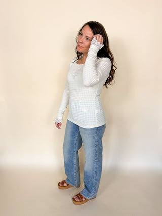 Library Lane Lace Texture Top