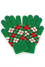 Load image into Gallery viewer, Argyle Knit Gloves
