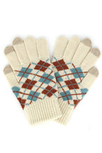 Load image into Gallery viewer, Argyle Knit Gloves
