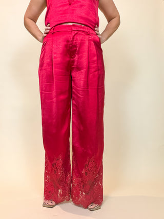 Rendezvous Lace Satin Pants