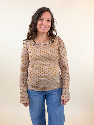 Sweetheart Mesh Top
