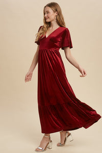 Velvet Maxi Midi Dress