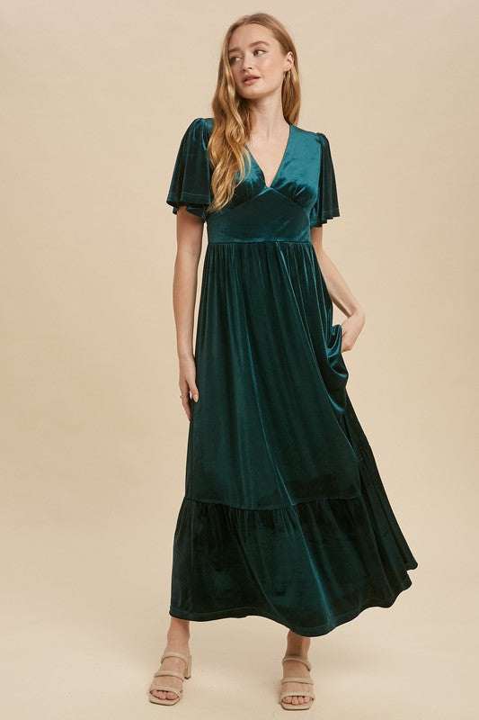 Velvet Maxi Midi Dress