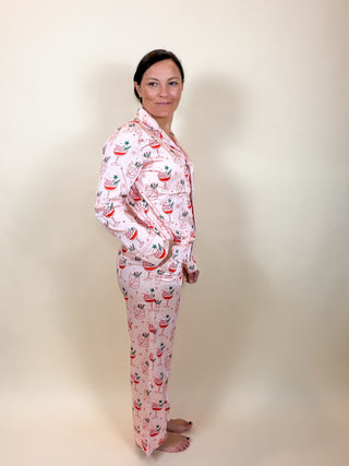 Mistletoe & Martinis Satin Pajama Set