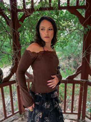 After Dark Lace Knit Top