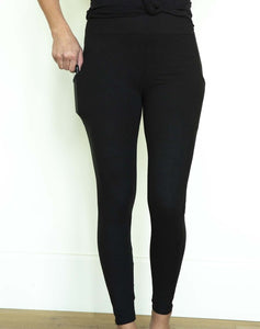 Solid Leggings with Pockets