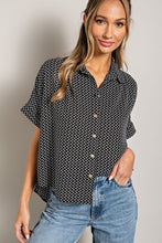 Load image into Gallery viewer, Short Sleeve Button Down Top

