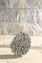 Load image into Gallery viewer, Beaded Circle Pendant Long Necklace
