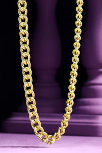 Brass Bold Link Chain Necklace