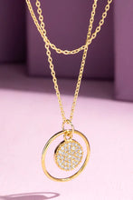 Load image into Gallery viewer, Cubic Zirconia Circle Necklace
