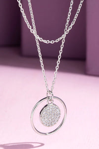 Cubic Zirconia Circle Necklace