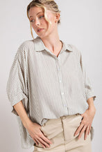 Load image into Gallery viewer, Button Down Stripe Top
