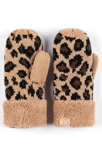 Load image into Gallery viewer, CC Knitted Leopard Mittens
