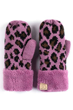 Load image into Gallery viewer, CC Knitted Leopard Mittens
