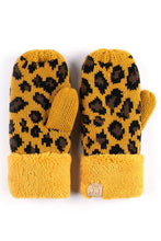 Load image into Gallery viewer, CC Knitted Leopard Mittens
