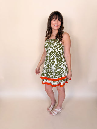 Matcha Grove Mini Dress
