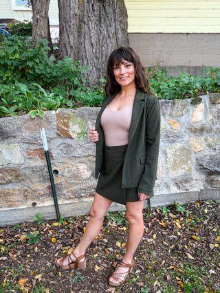 Pinstripe skort 