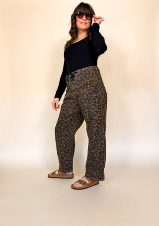 Untamed Leopard Barrel Pants