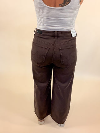 AG Saige Wide Leg Crop - Sulfur Burnt Umber