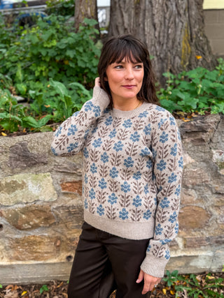 Floral Jaquard Sweater