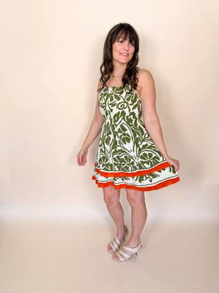 Matcha Grove Mini Dress