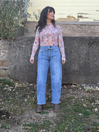 Hayden Barrel Tie Jeans