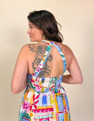 Golden Villa Halter Crop Top