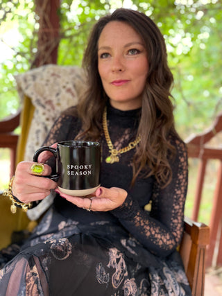 Spooky Season Stoneware Coffee Mug - Halloween Decor