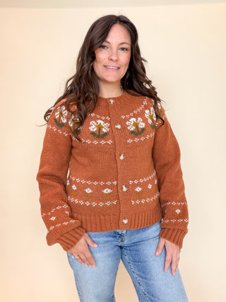 Autumn Muse Floral Cardigan