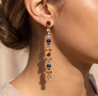 Emberstone Crystal Drop Earrings