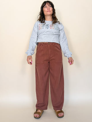 Alder Tencel Barrel Pants
