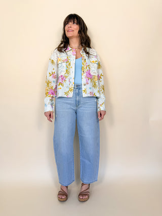 Garden Mosaic Mixed Media Jacket