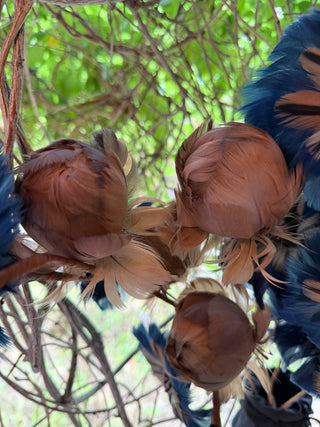 Taupe Feather Flower Stem
