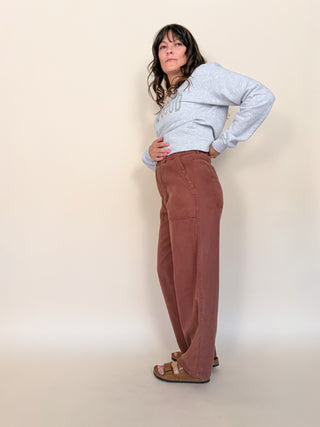 Alder Tencel Barrel Pants