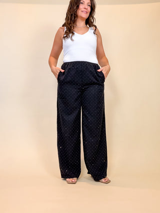 Vesper Embellished Wide Leg Pants