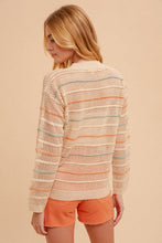 Load image into Gallery viewer, The Naomi Crochet Striped Sweater
