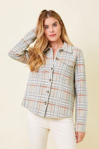 Check Patterned Shacket