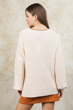 Load image into Gallery viewer, Contrast Color Detail Sweater
