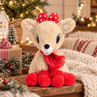 Clarice with Scarf Warmies® Microwavable Plush | Weighted & Lavender Scented
