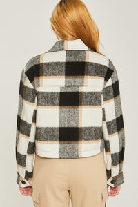 Cropped Button Up Jacket