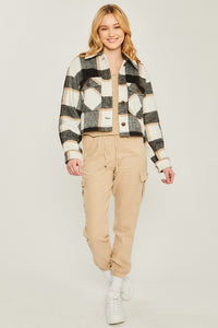 Cropped Button Up Jacket