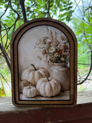 Small Fall Arch Top Framed Art
