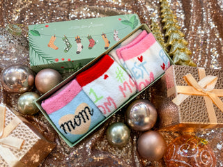 Christmas Fuzzy Socks Gift Box