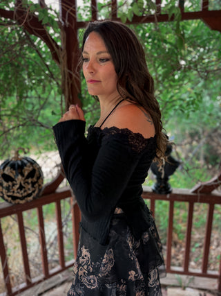 After Dark Lace Knit Top