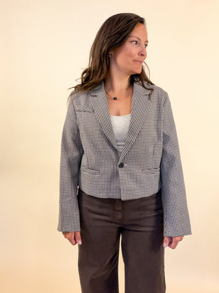 Kensington Houndstooth Blazer