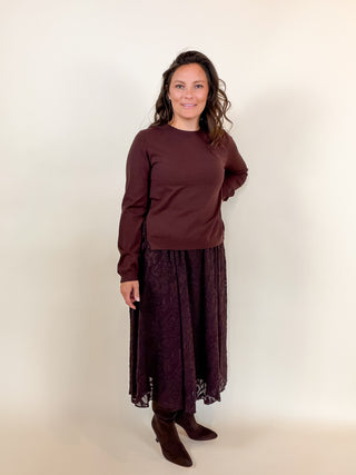 Tribeca Floral Back Sweater